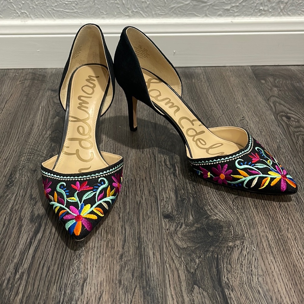 Sam Edelman Embroidered Heel